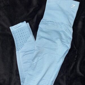 Light Blue High-Waisted Leggings